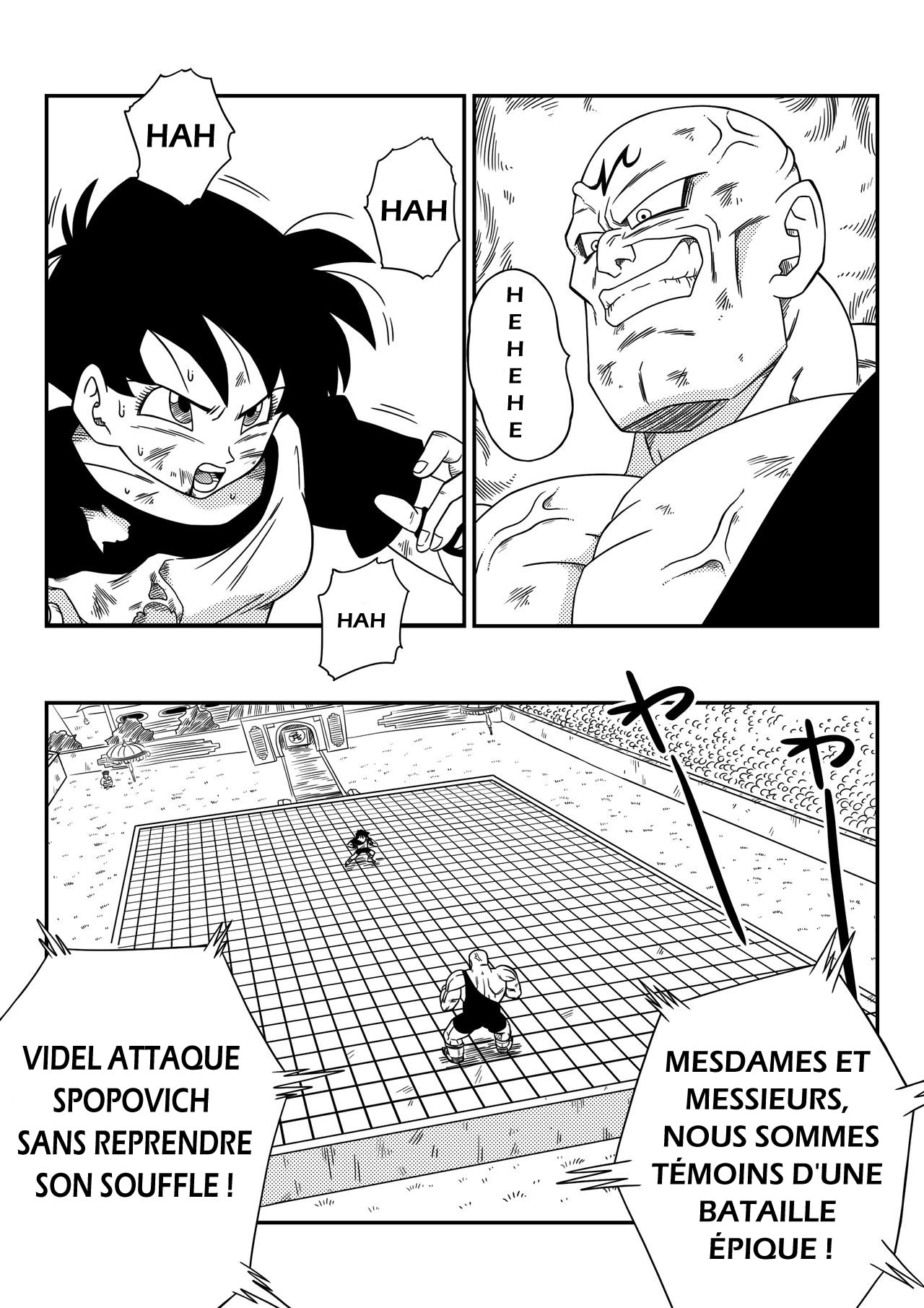 [Yamamoto] Videl VS Spopovich (Dragon Ball Z) [French] [山本同人] ビ◯デルVSス◯ポビッチ (ドラゴンボールZ) [フランス翻訳]