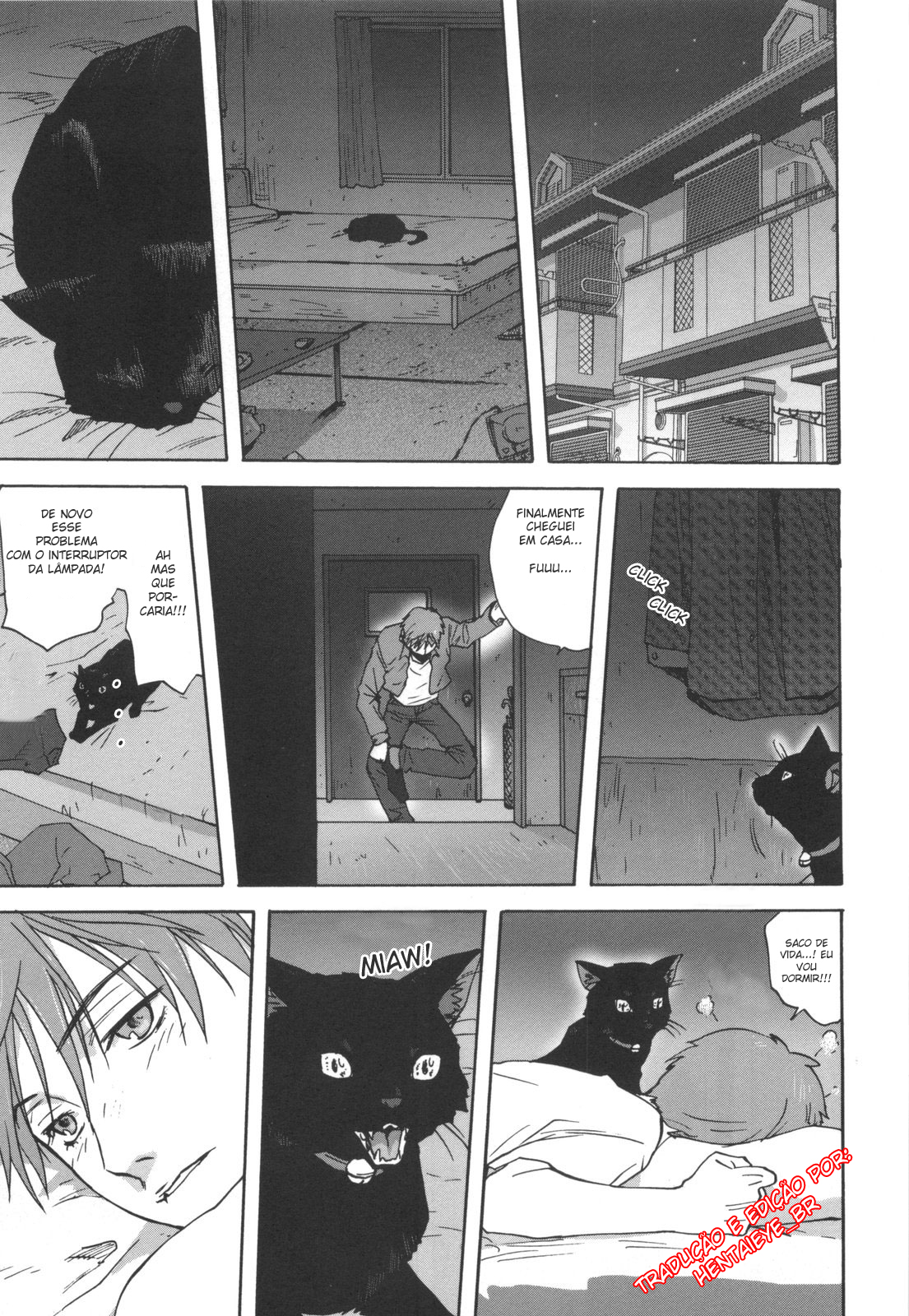 [HentaiEye_BR] Chegou a Vez dos Gatos Cuidarem de Seus Donos (Cat&#039;s Care)(BR) 